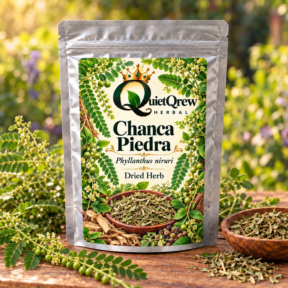 Chanca Piedra — Phyllanthus niruri — QuietQrew Herbal label