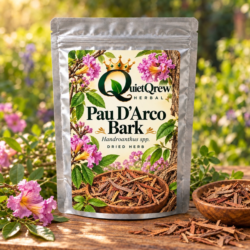 Pau D'Arco Bark — Handroanthus spp. — QuietQrew Herbal label